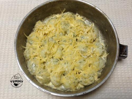 Картофель под сметанным соусом. 07